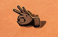 OK Manicule Pin